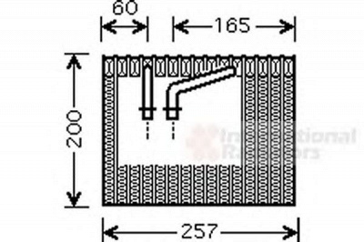 VAN WEZEL 1700v339 -  Испаритель, кондиционер